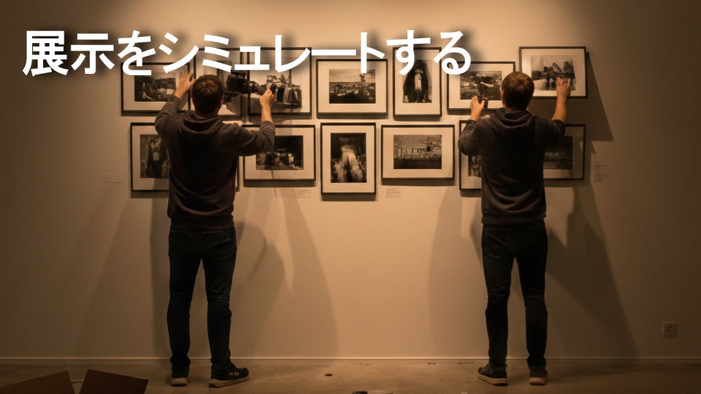 展示をシミュレート